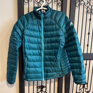 Eddie Bauer First Ascent womens teal puffer jacket size size L